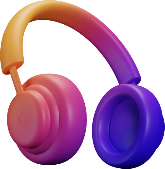 3D Headphone Illustration